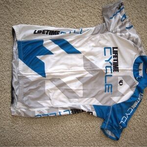 Lifetime Cycle Blue and Gray Jersey
